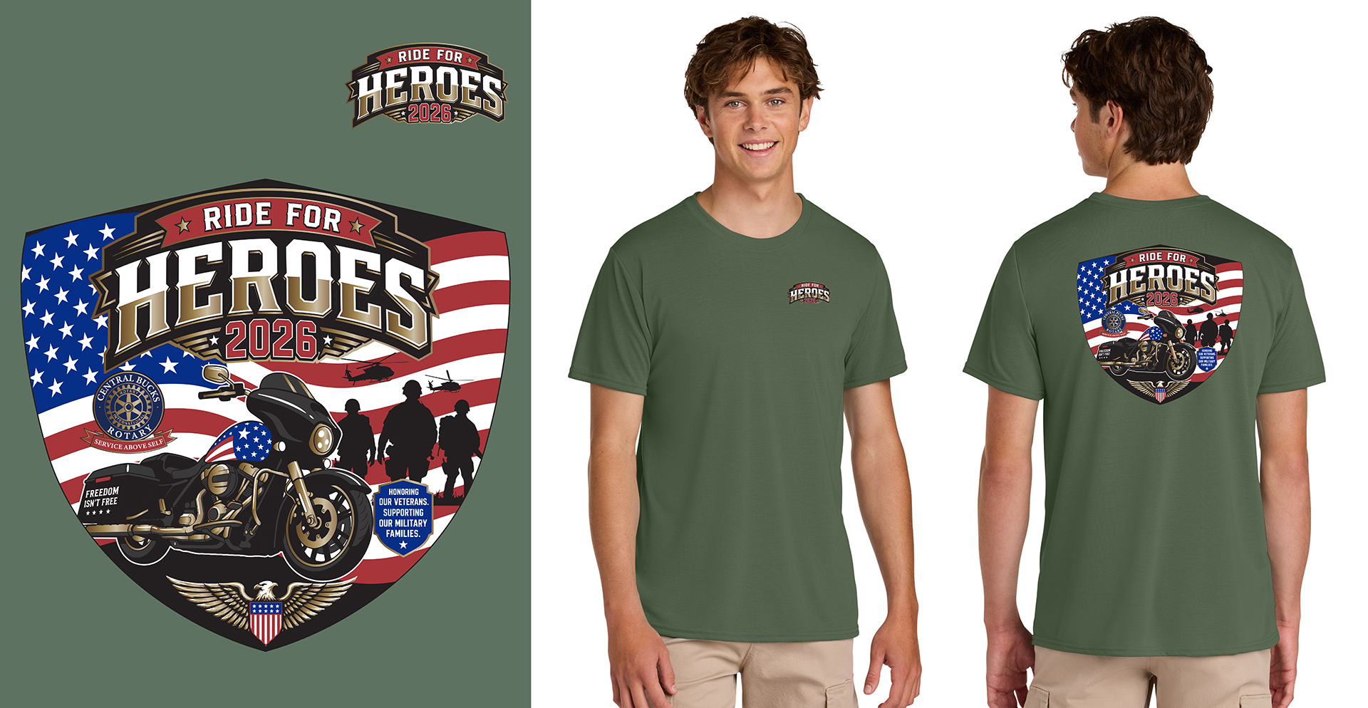 Ride For Heroes T-Shirt 2026